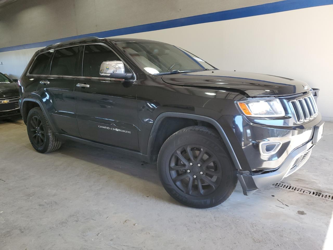 2014 Jeep Grand Cherokee VIN 1C4RJFBG9EC335569 Copart auction photo, rear end / side damage thumbnail 4