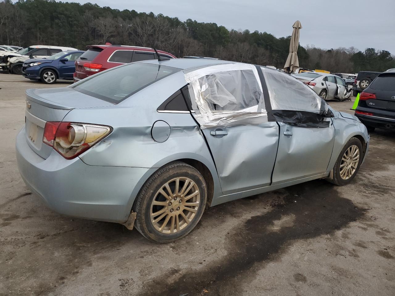 2011 Chevrolet Cruze VIN 1G1PK5S93B7294871 Copart auction photo, side / front end damage thumbnail 3