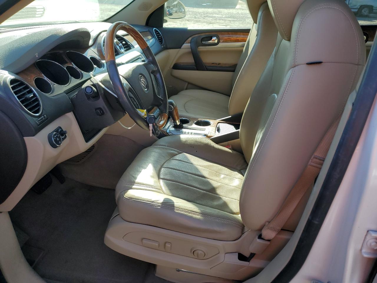 2012 Buick Enclave VIN 5GAKRDED7CJ384943 Copart auction photo, front end / side damage thumbnail 7