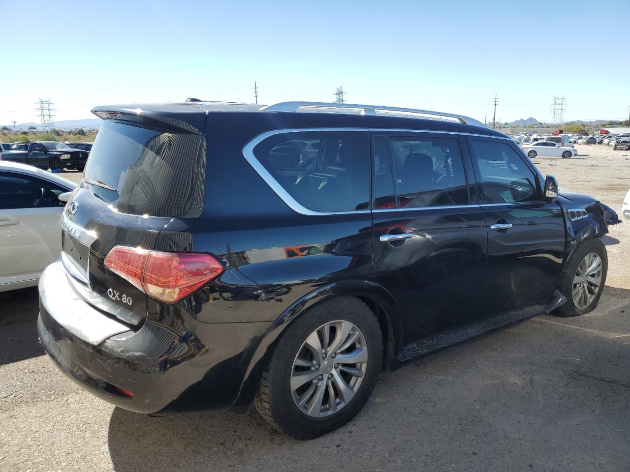2017 Infiniti QX80 VIN JN8AZ2NE9H9157516 Copart auction photo, mechanical / front end damage thumbnail 3