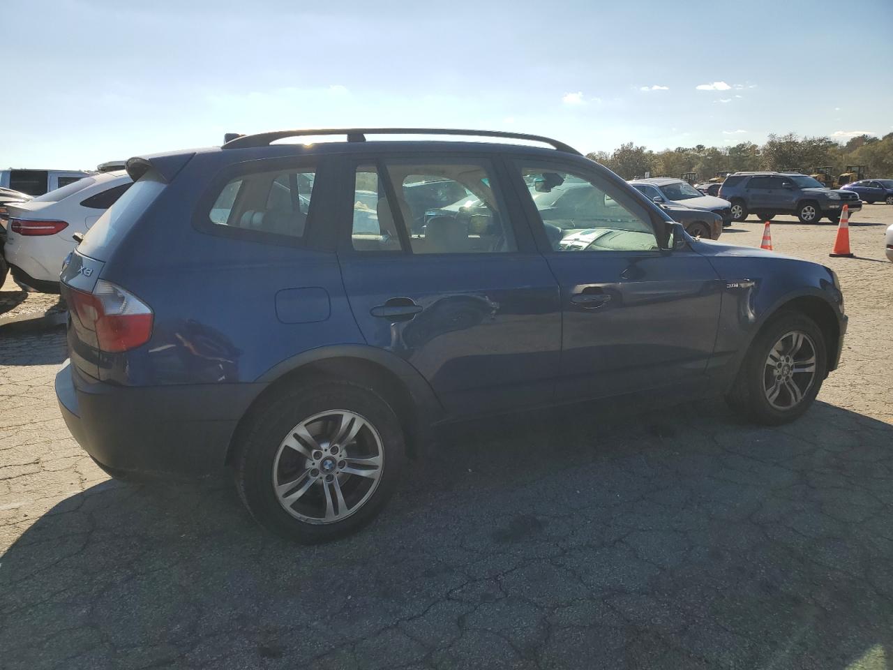 2005 BMW X3 VIN WBXPA93475WD18206 Copart auction photo, side damage thumbnail 3