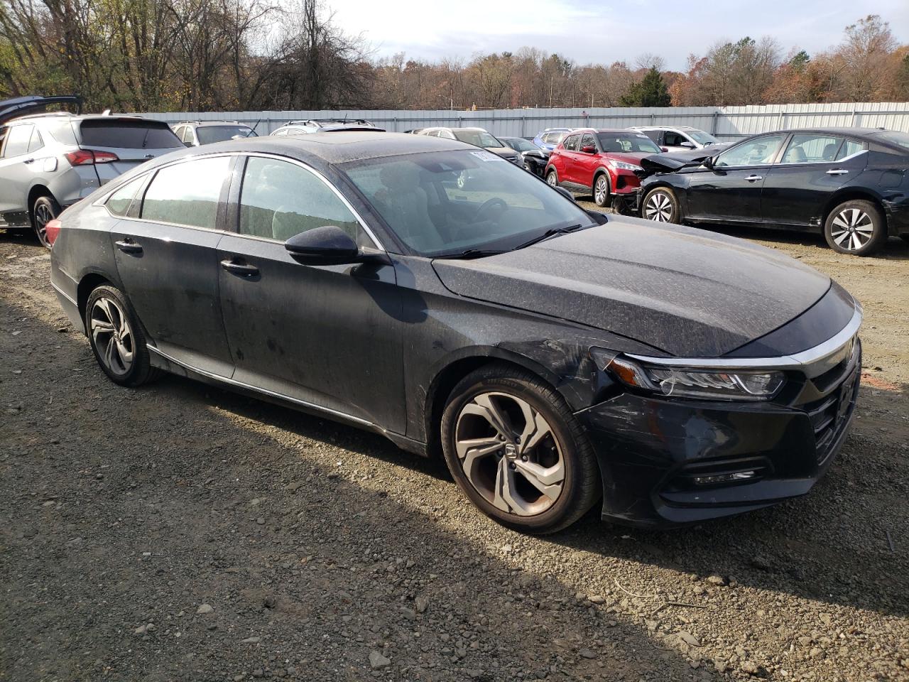 2018 Honda Accord VIN 1HGCV1F56JA232090 Copart auction photo, rear end / front end damage thumbnail 4