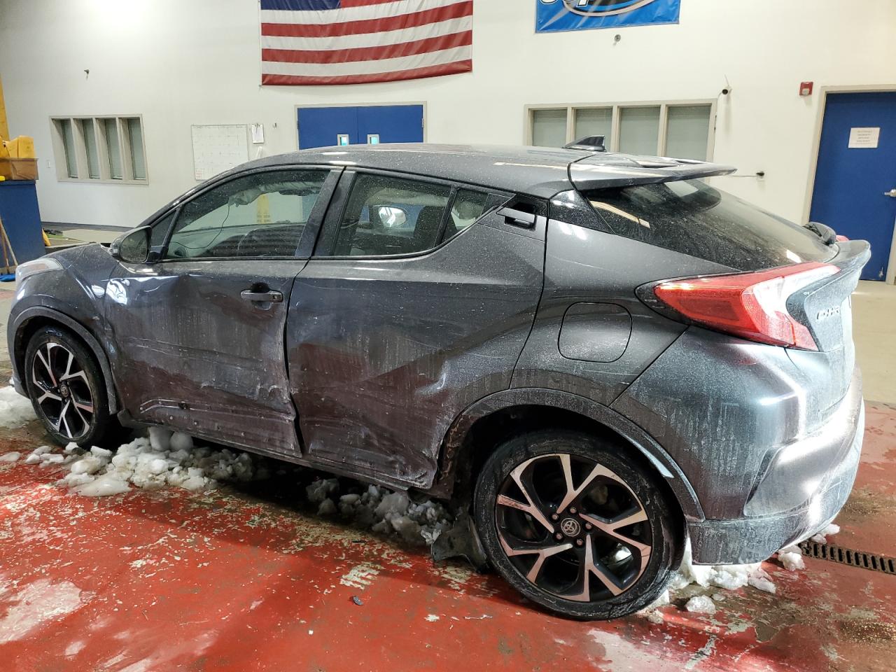 2018 Toyota C-HR VIN NMTKHMBX7JR006930 Copart auction photo, side damage thumbnail 2
