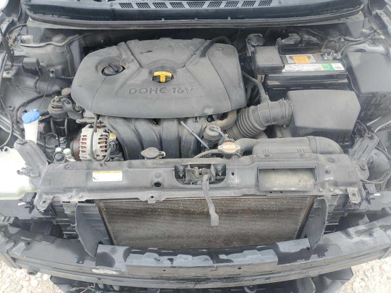 2011 Hyundai Elantra VIN 5NPDH4AE3BH058427 Copart auction photo, front end / hail damage thumbnail 11