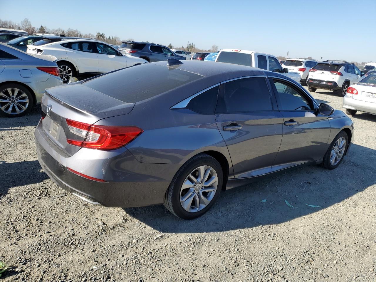 2019 Honda Accord VIN 1HGCV1F14KA167187 Copart auction photo, side damage thumbnail 3