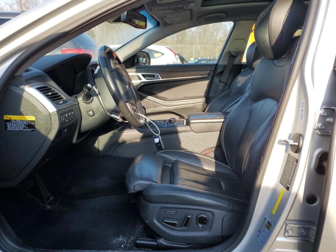 2017 Genesis G80 VIN KMHGN4JE4HU191844 Copart auction photo, front end / mechanical damage thumbnail 7