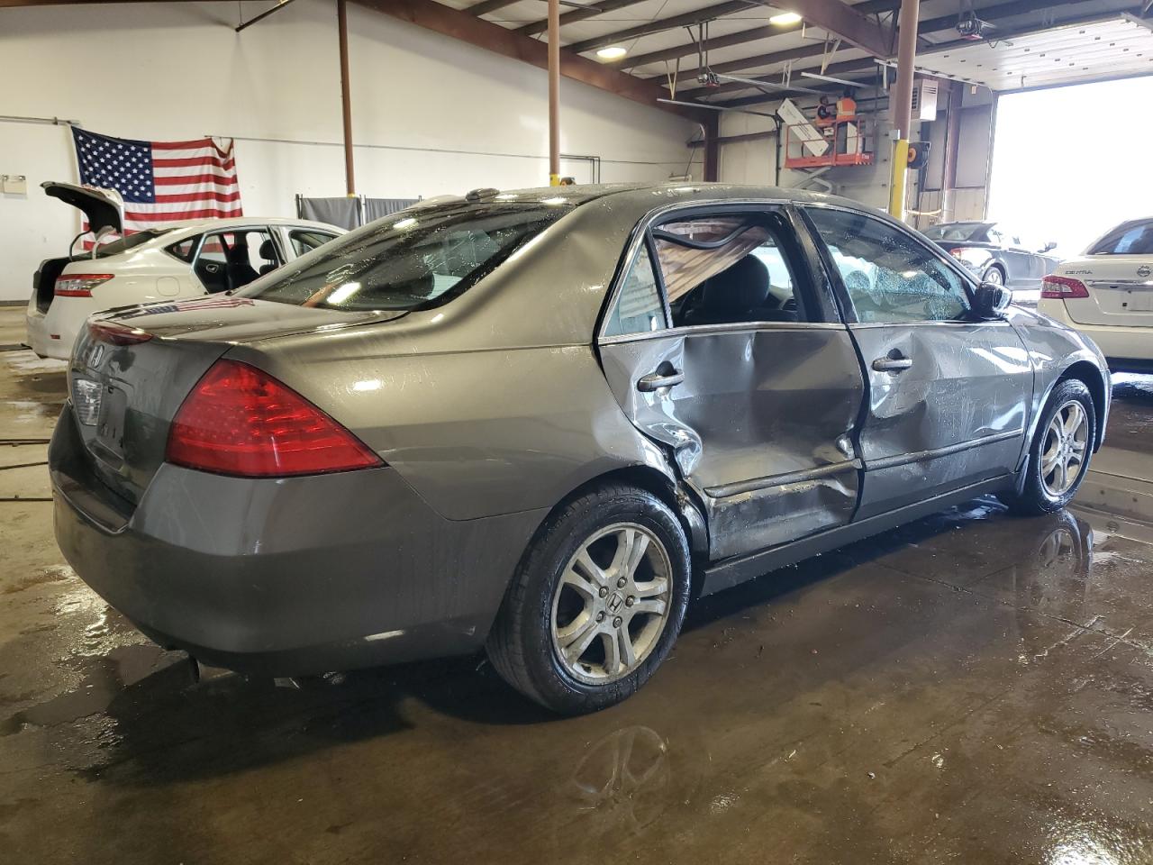 2006 Honda Accord VIN 1HGCM56756A028822 Copart auction photo, side damage thumbnail 3