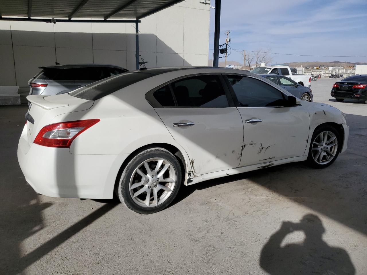 2009 Nissan Maxima VIN 1N4AA51E19C806164 Copart auction photo, front end / side damage thumbnail 3