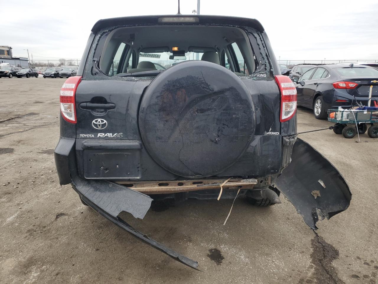 2010 Toyota RAV 4 VIN 2T3BF4DV8AW061890 Copart auction photo, rear end damage thumbnail 6