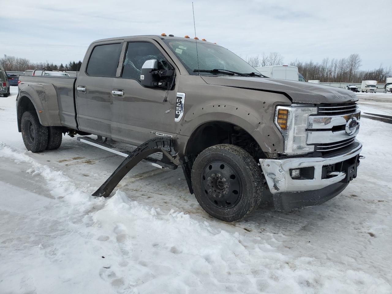 2018 Ford F450 VIN 1FT8W4DT1JEB02957 Copart auction photo, all over damage thumbnail 4