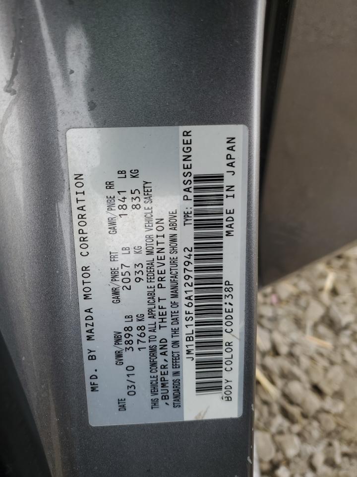 2010 Mazda 3 VIN JM1BL1SF6A1297942 Copart auction photo, front end damage thumbnail 14