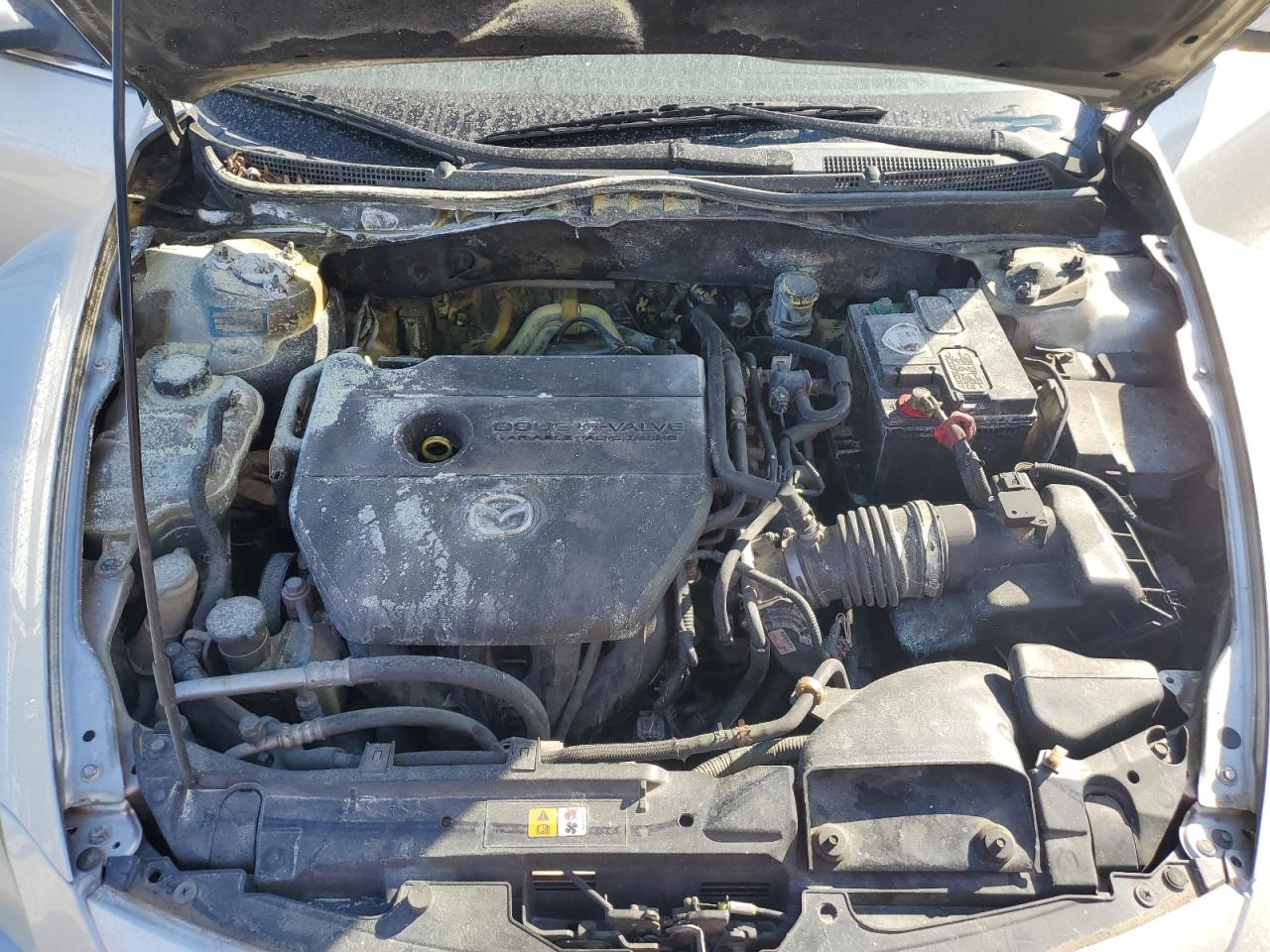 2009 Mazda 6 VIN 1YVHP82A095M36361 Copart auction photo, burn - engine damage thumbnail 11