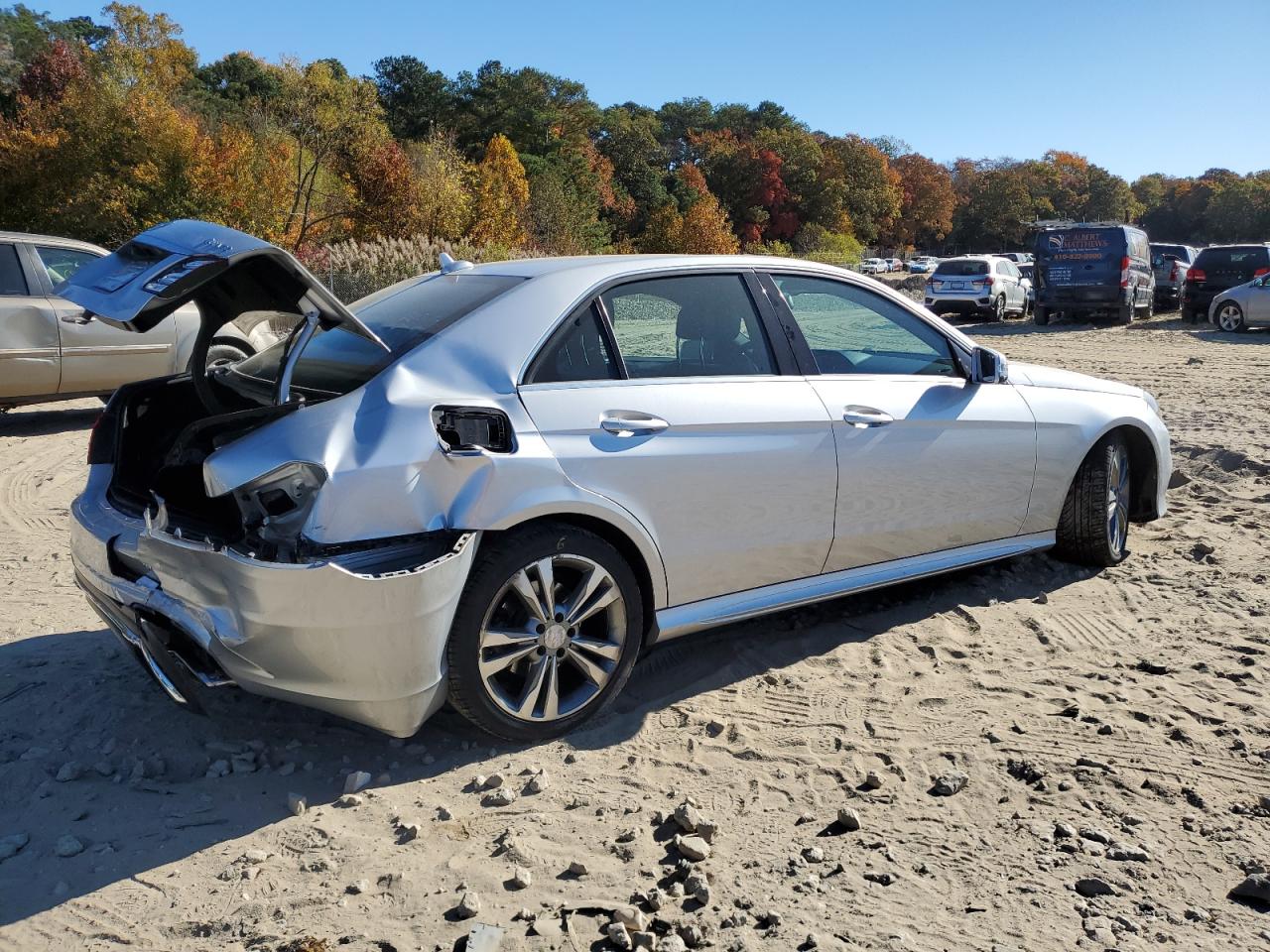 2014 Mercedes-Benz E-klasse VIN WDDHF8JB7EA871081 Copart auction photo, rear end / minor dent/scratches damage thumbnail 3