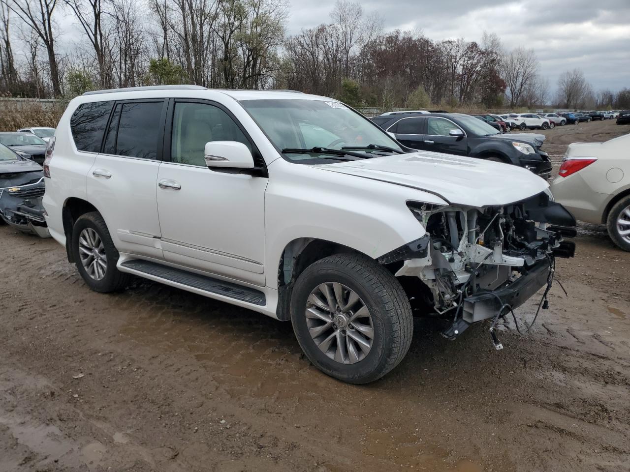 2019 Lexus GX VIN JTJBM7FX5K5222871 Copart auction photo, front end damage thumbnail 4