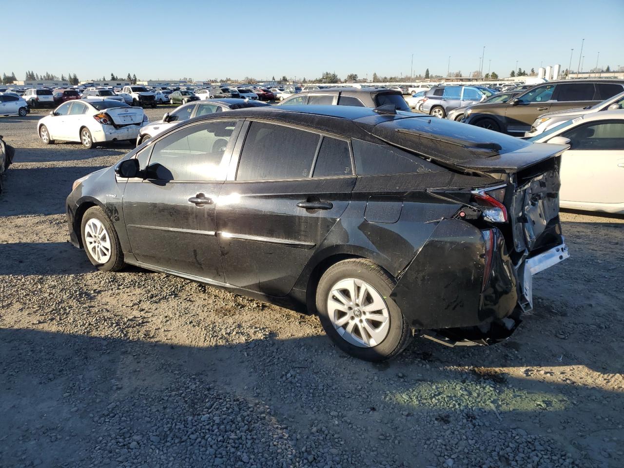 2017 Toyota Prius VIN JTDKBRFUXH3544081 Copart auction photo, rear end / front end damage thumbnail 2