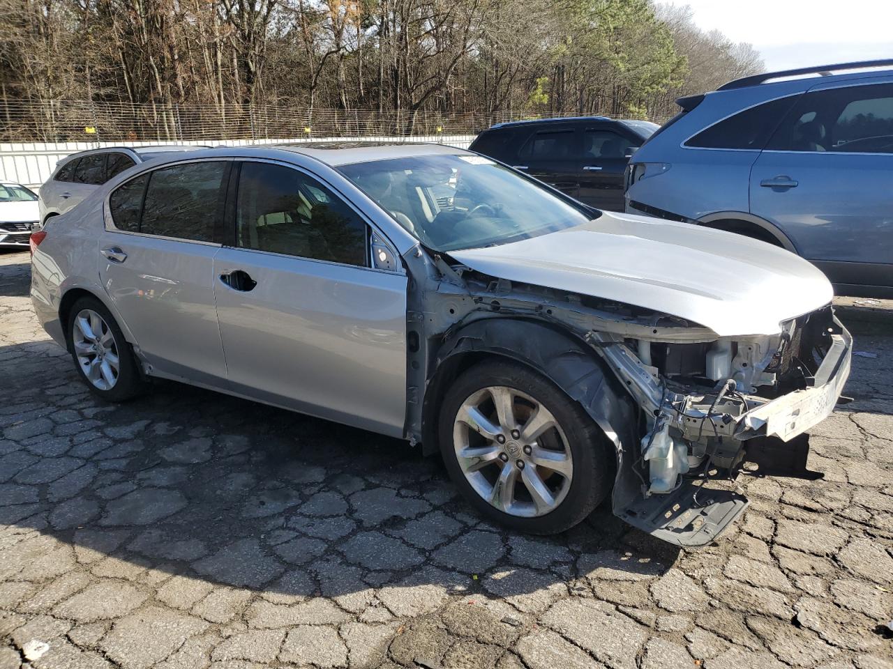 2014 Acura RLX VIN JH4KC1F38EC003627 Copart auction photo, front end damage thumbnail 4