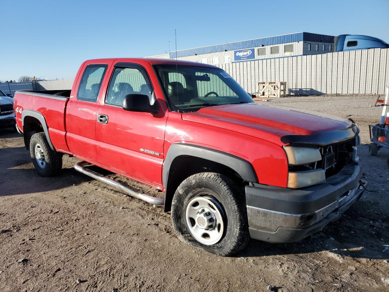 2005 Chevrolet Silverado VIN 1GCHK29U05E249763 Copart auction photo, vandalism / front end damage thumbnail 4