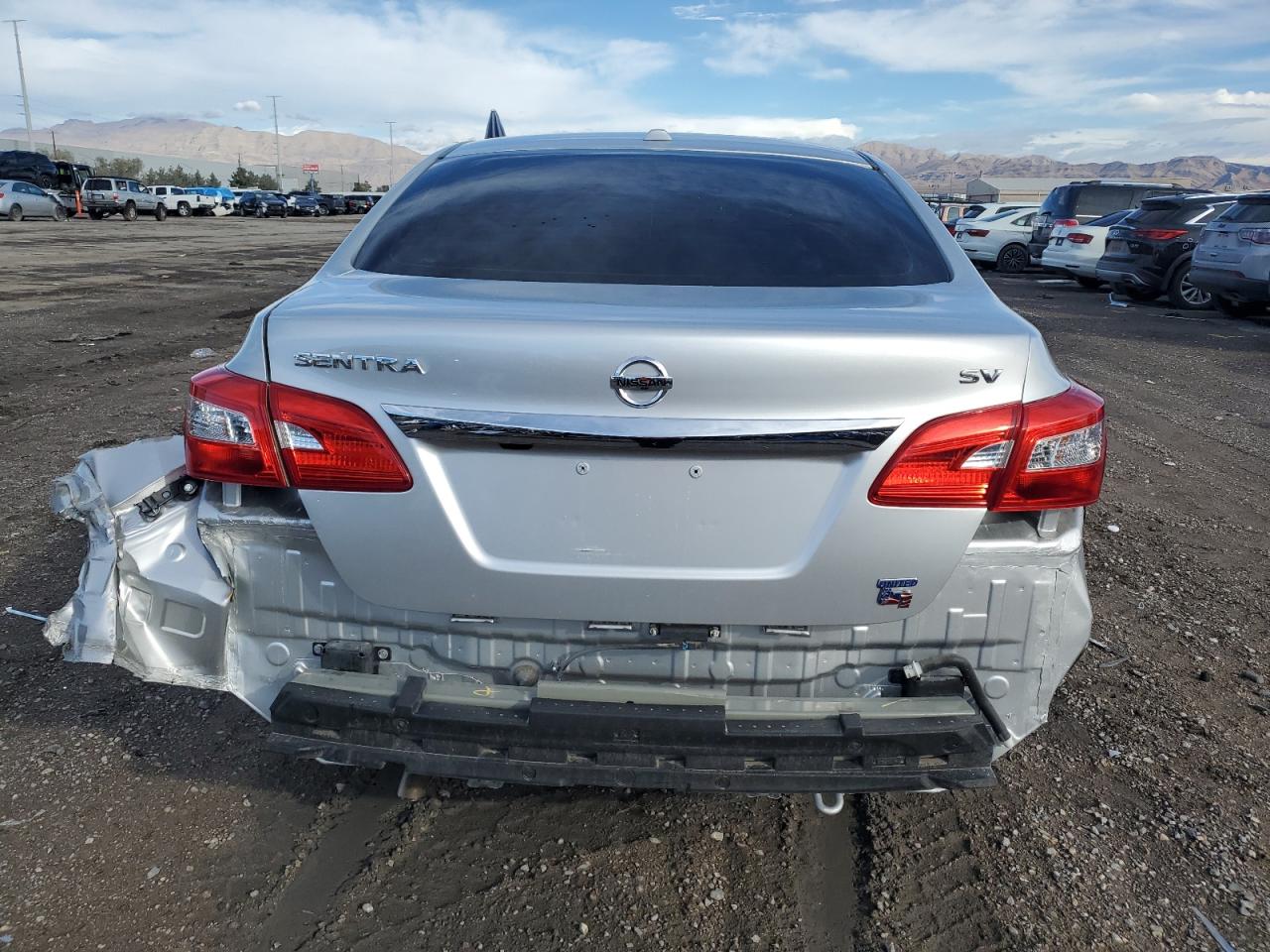 2019 Nissan Sentra VIN 3N1AB7AP7KY204180 Copart auction photo, side / rear end damage thumbnail 6