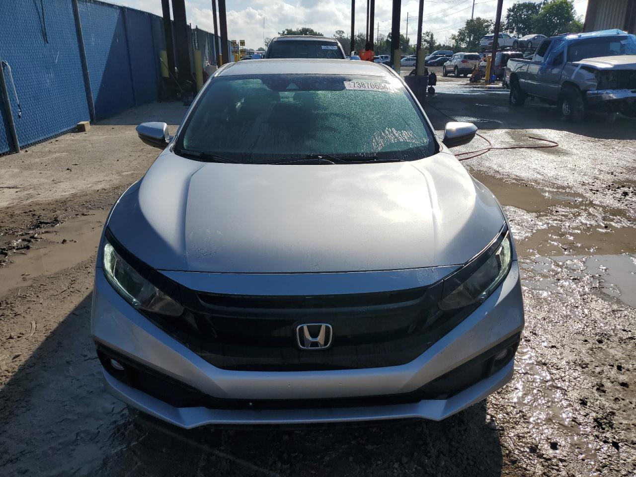 2019 Honda Civic VIN 2HGFC2F86KH593759 Copart auction photo, water/flood damage thumbnail 5