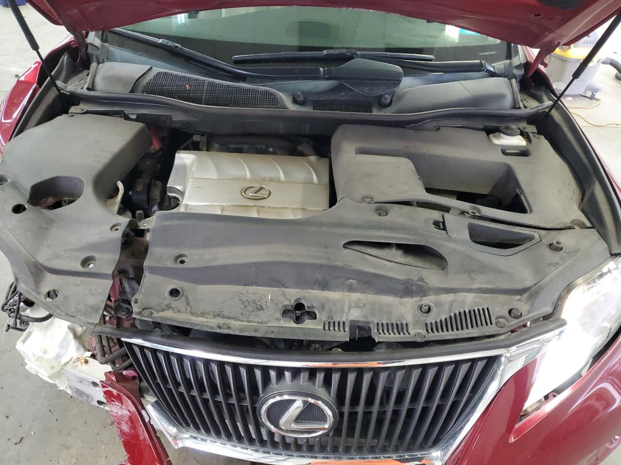 2012 Lexus RX VIN 2T2ZK1BA3CC075262 Copart auction photo, front end damage thumbnail 12