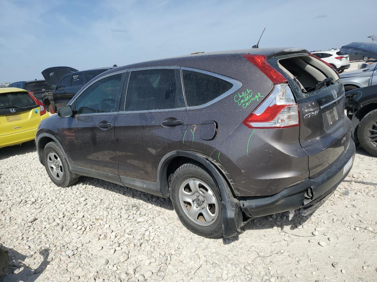 2013 Honda CR-V VIN 3CZRM3H37DG711508 Copart auction photo, rear end damage thumbnail 2