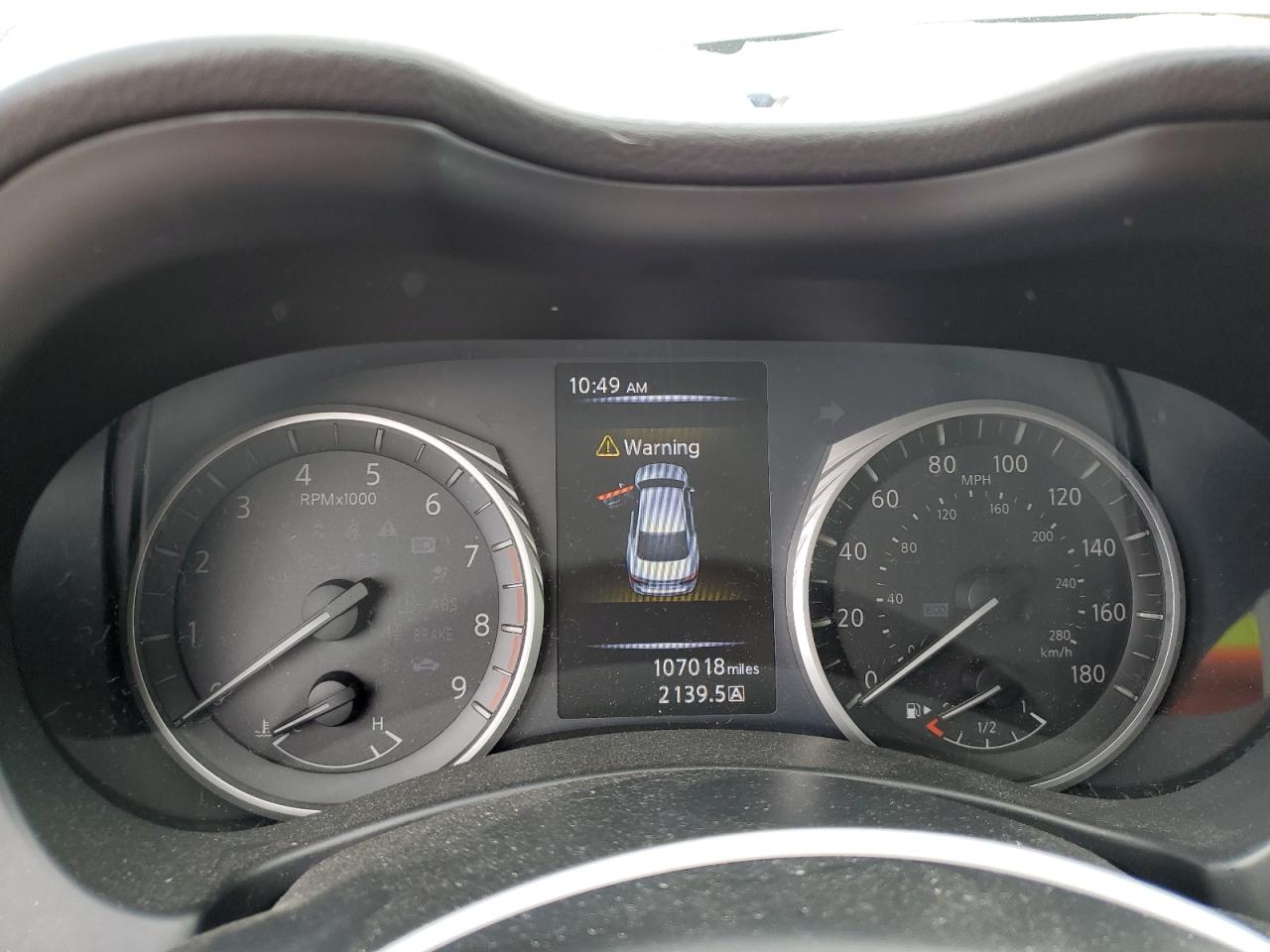 2018 Infiniti Q50 VIN JN1EV7AR3JM610873 Copart auction photo, vandalism / stripped damage thumbnail 9