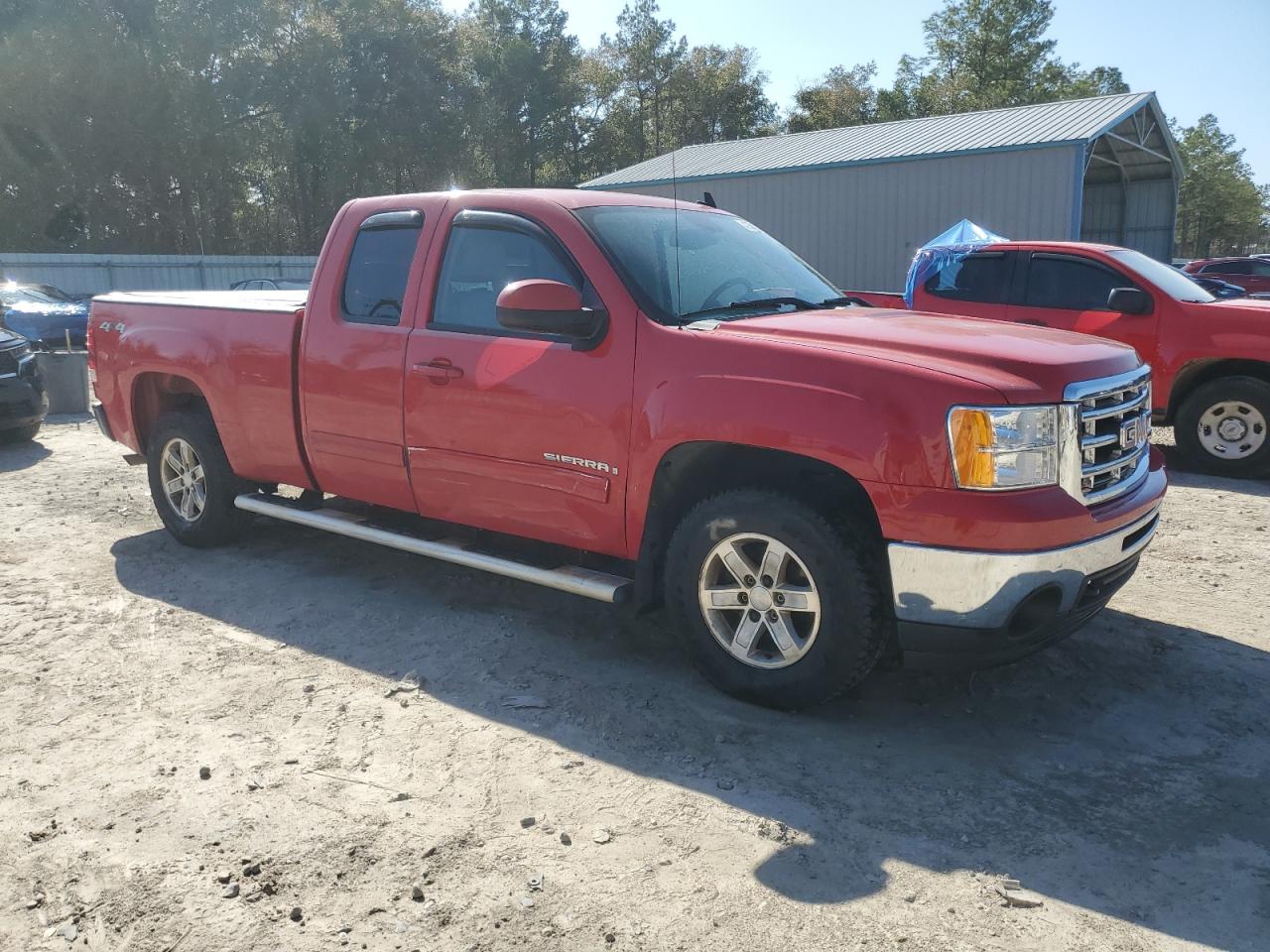 2009 GMC Sierra VIN 1GTEK39J29Z147443 Copart auction photo, side damage thumbnail 4