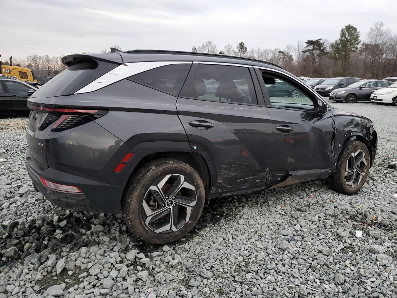2023 Hyundai Tucson VIN 5NMJFCAE7PH264969 Copart auction photo, side / front end damage thumbnail 3