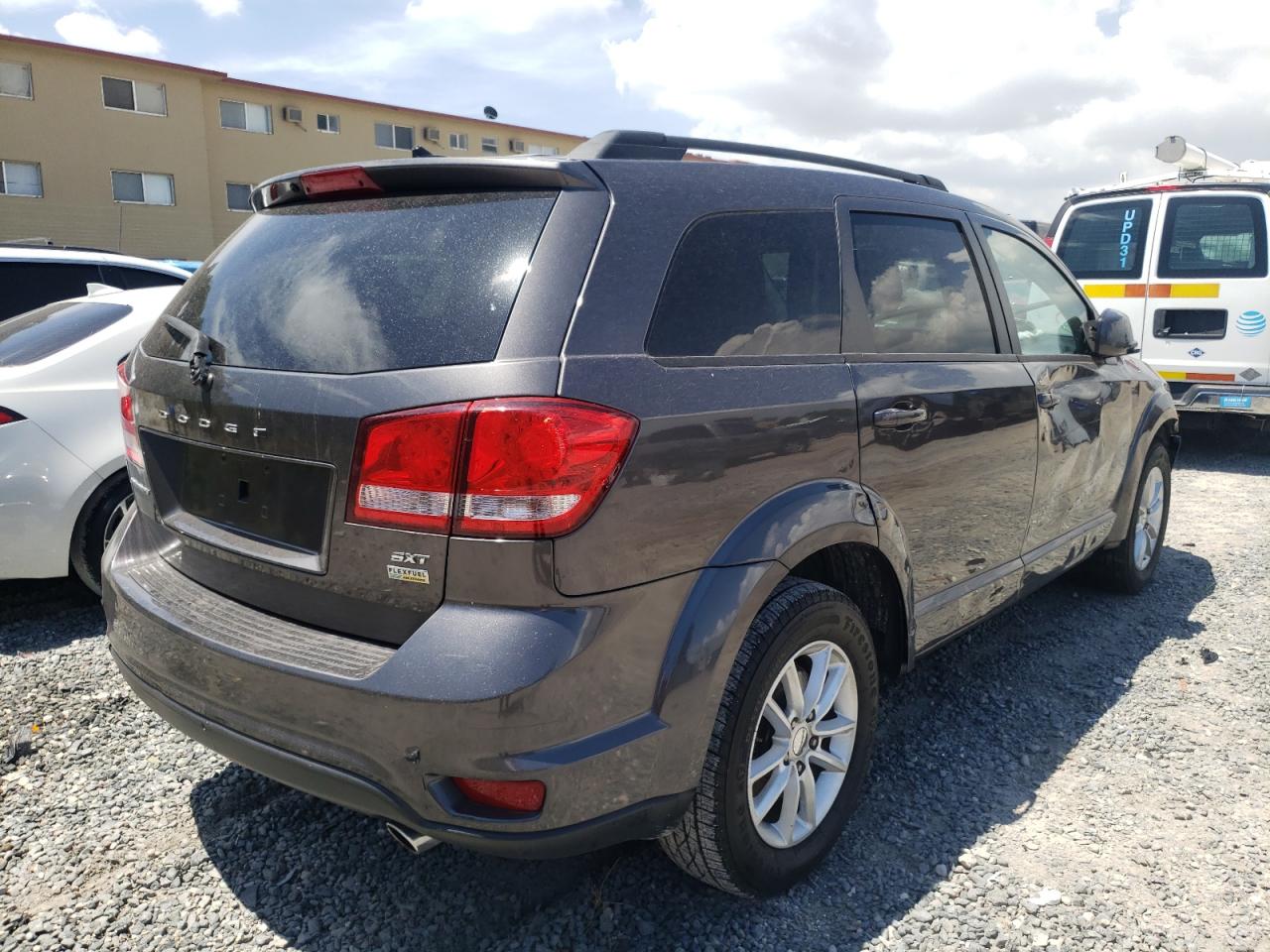 2014 Dodge Journey VIN 3C4PDCBGXET210713 Copart auction photo, front end / side damage thumbnail 4