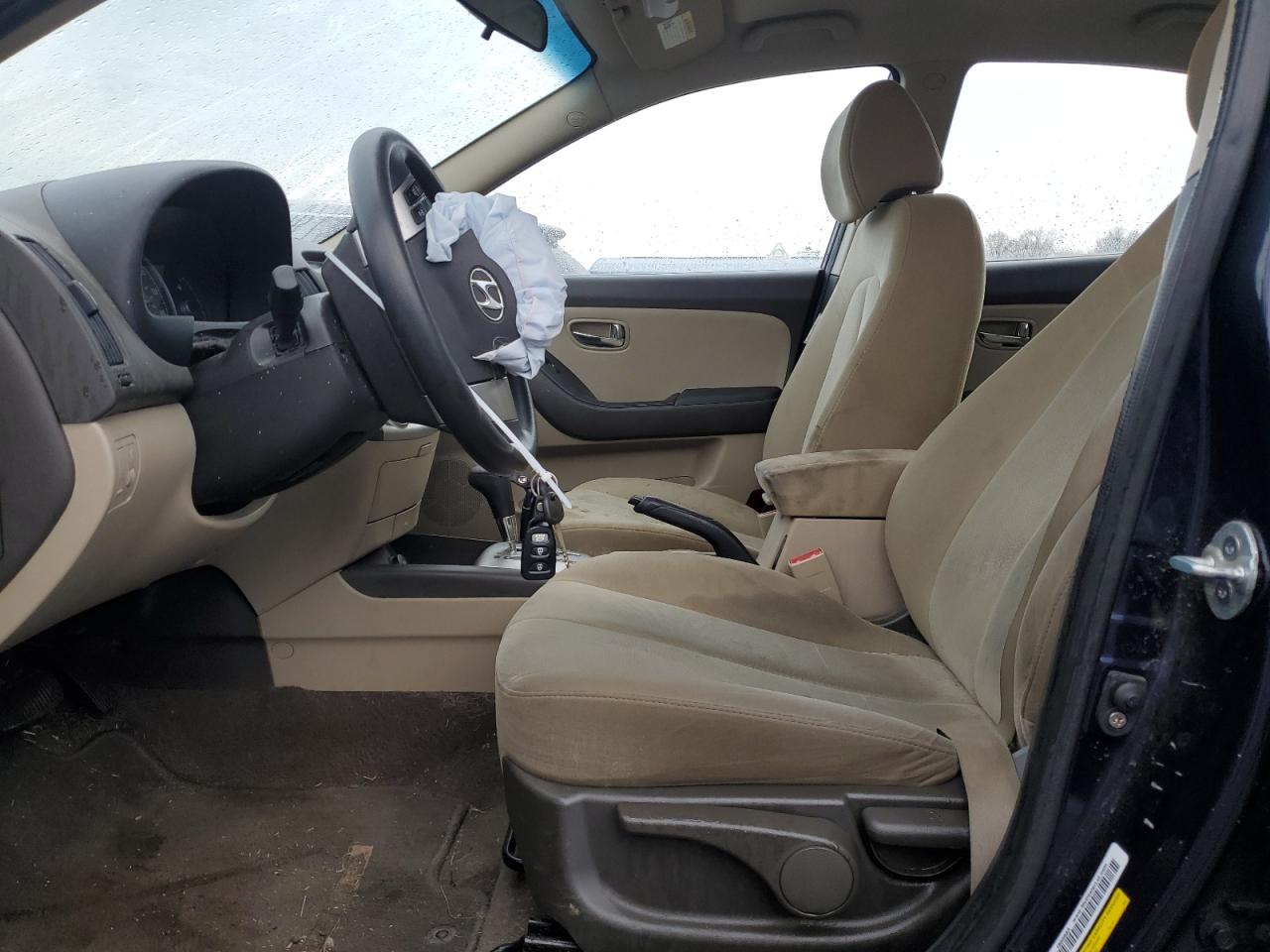 2010 Hyundai Elantra VIN KMHDU4AD3AU859846 Copart auction photo, front end / side damage thumbnail 7