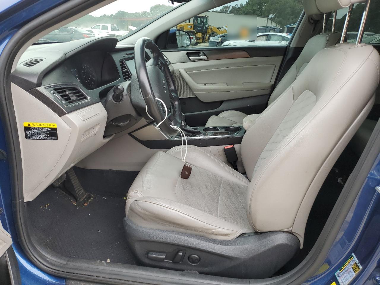 2017 Hyundai Sonata VIN 5NPE34AFXHH578340 Copart auction photo, rear end / side damage thumbnail 7