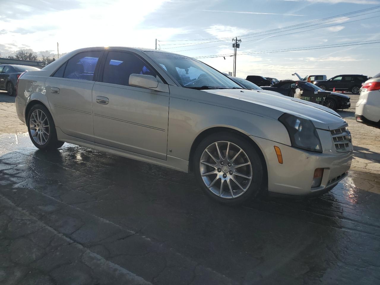 2007 Cadillac CTS VIN 1G6DP577470154835 Copart auction photo, side damage thumbnail 4