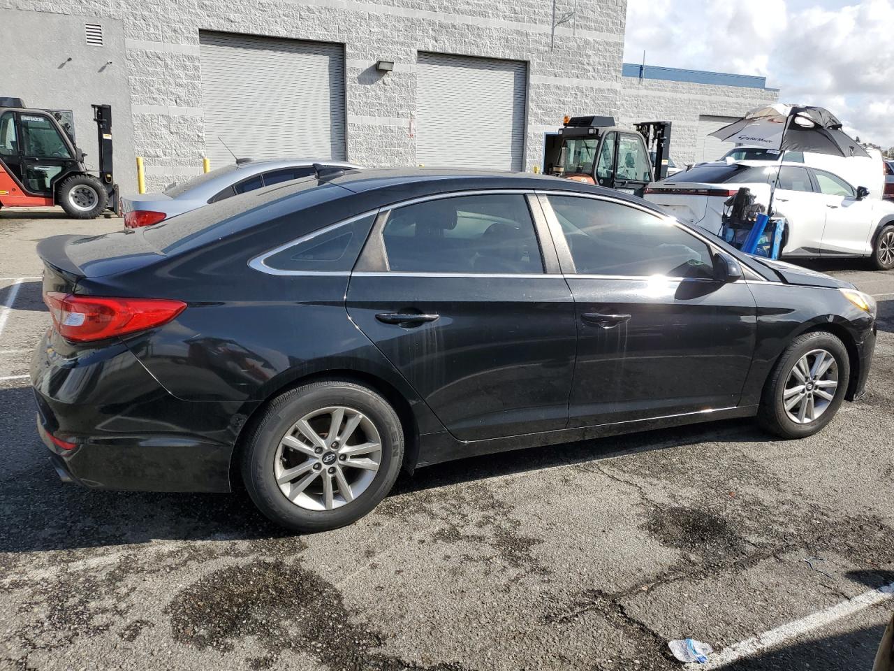 2016 Hyundai Sonata VIN 5NPE24AF5GH409635 Copart auction photo, front end / side damage thumbnail 3