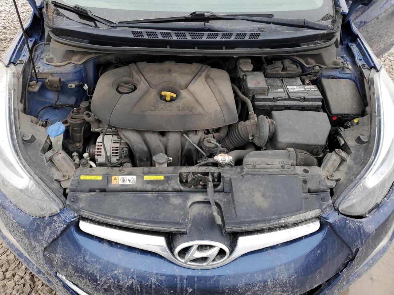 2016 Hyundai Elantra VIN 5NPDH4AE9GH671109 Copart auction photo, front end / rear end damage thumbnail 11
