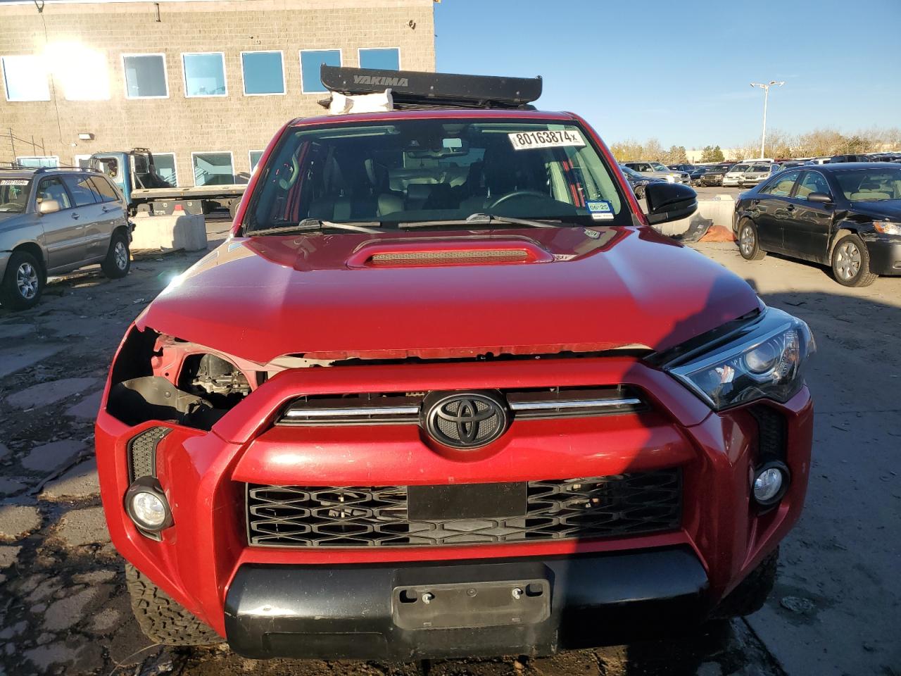2020 Toyota 4Runner VIN JTEBU5JRXL5791874 Copart auction photo, front end / side damage thumbnail 5