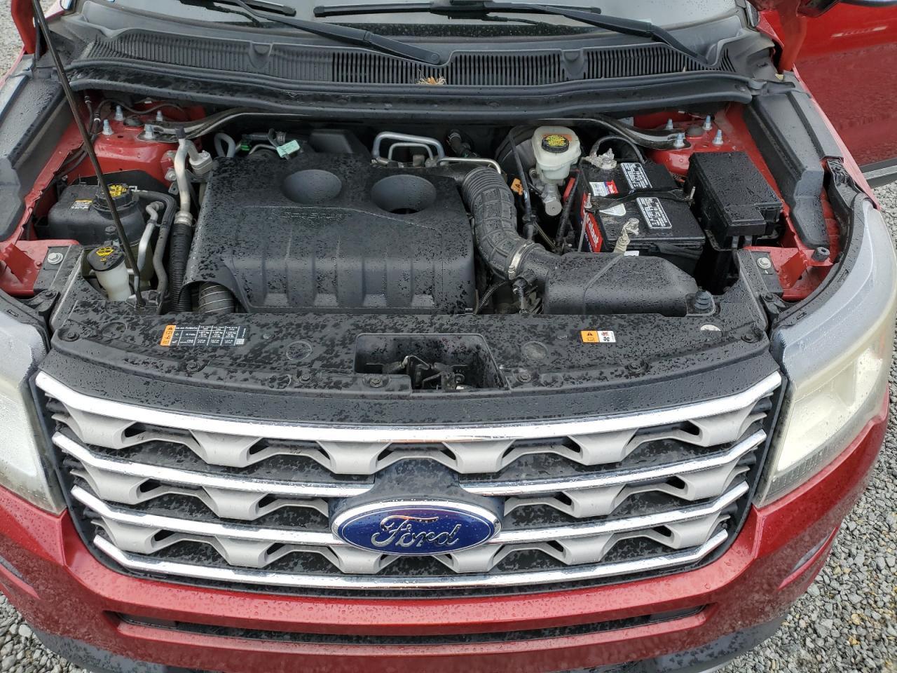 2017 Ford Explorer VIN 1FM5K7DH7HGD12484 Copart auction photo, water/flood damage thumbnail 12