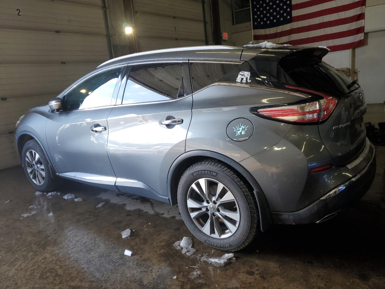 2015 Nissan Murano VIN 5N1AZ2MHXFN227158 Copart auction photo, side / minor dent/scratches damage thumbnail 2