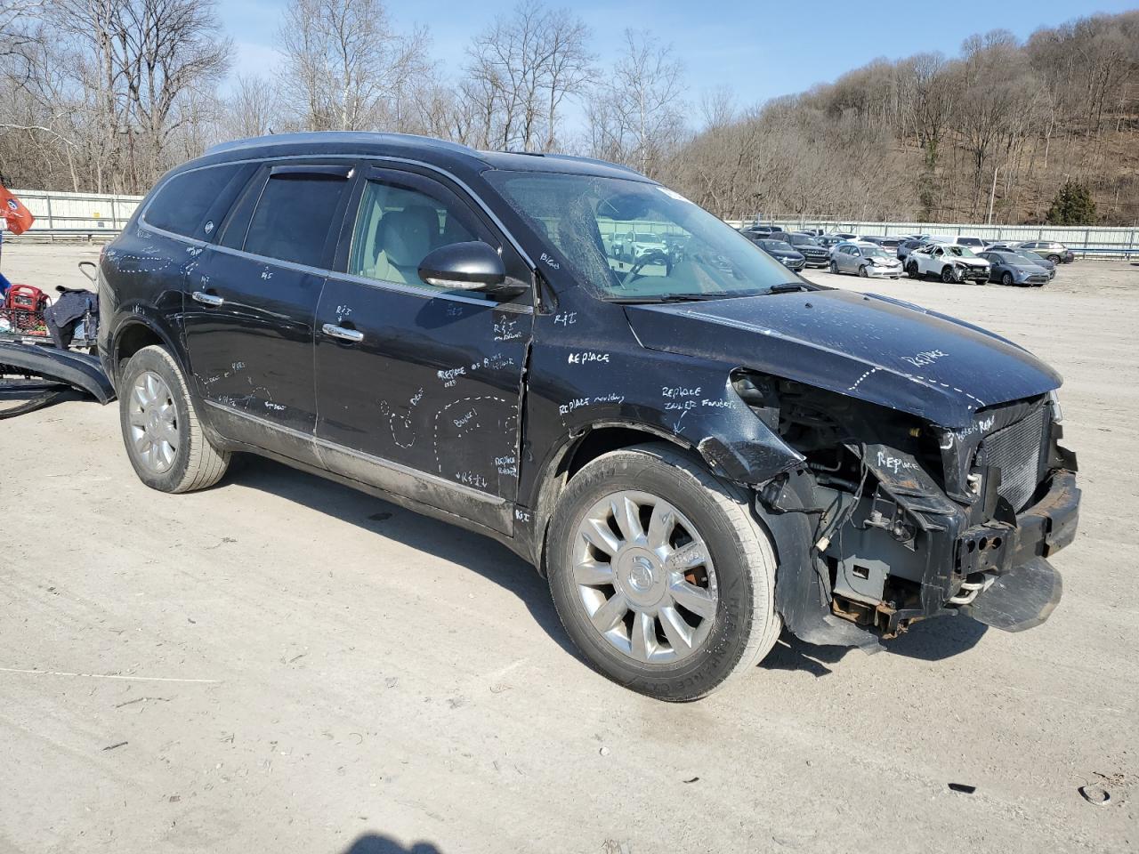 2015 Buick Enclave VIN 5GAKVBKD0FJ228252 Copart auction photo, front end damage thumbnail 4