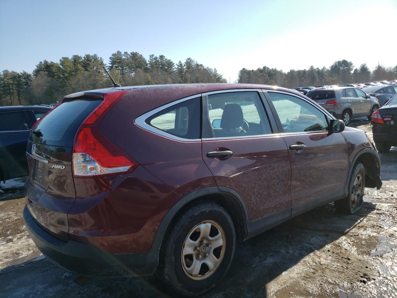2014 Honda CR-V VIN 5J6RM4H39EL012617 Copart auction photo, front end / minor dent/scratches damage thumbnail 3
