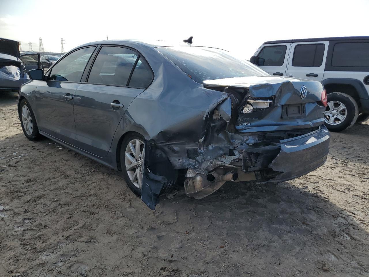 2015 Volkswagen Jetta VIN 3VWD17AJ0FM275868 Copart auction photo, rear end / side damage thumbnail 2