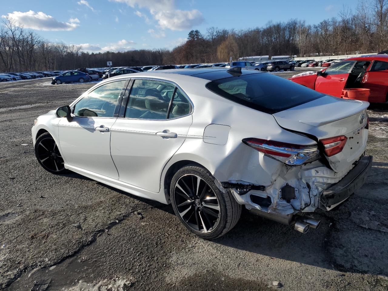 2020 Toyota Camry VIN 4T1K61AK6LU928188 Copart auction photo, rear end damage thumbnail 2