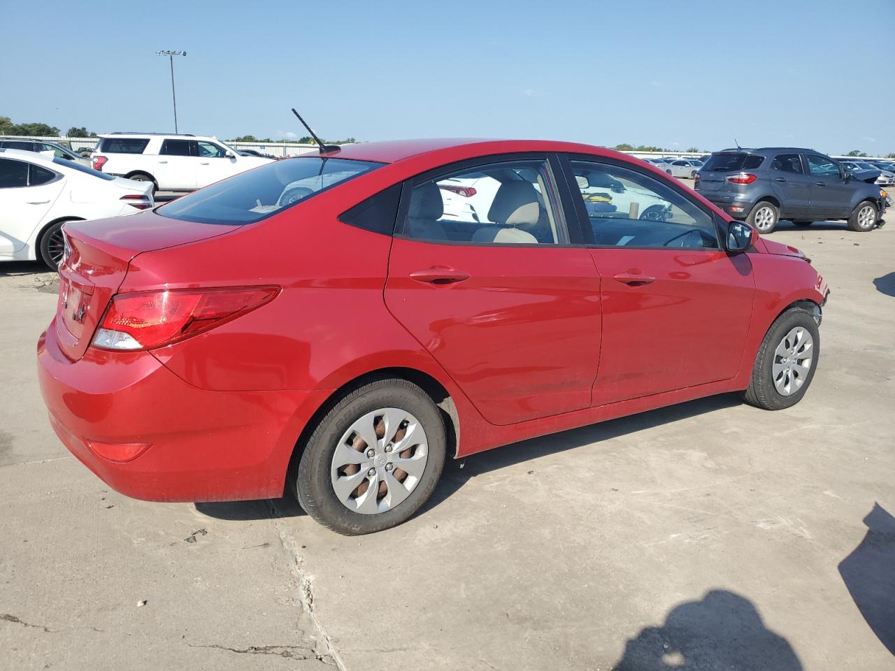 2015 Hyundai Accent VIN KMHCT4AE1FU938978 Copart auction photo, front end damage thumbnail 3
