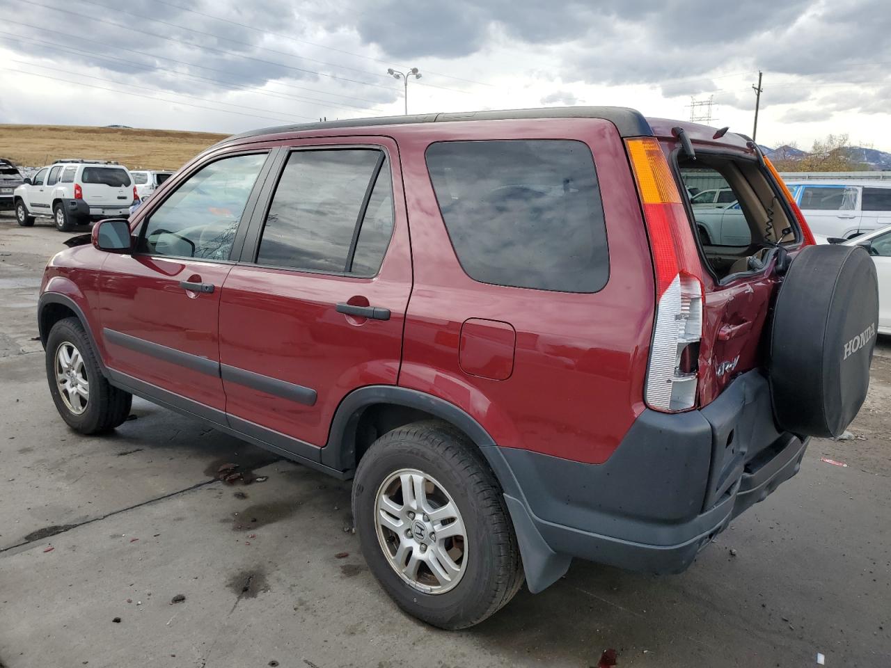 2003 Honda CR-V VIN JHLRD78833C040285 Copart auction photo, front end / rear end damage thumbnail 2