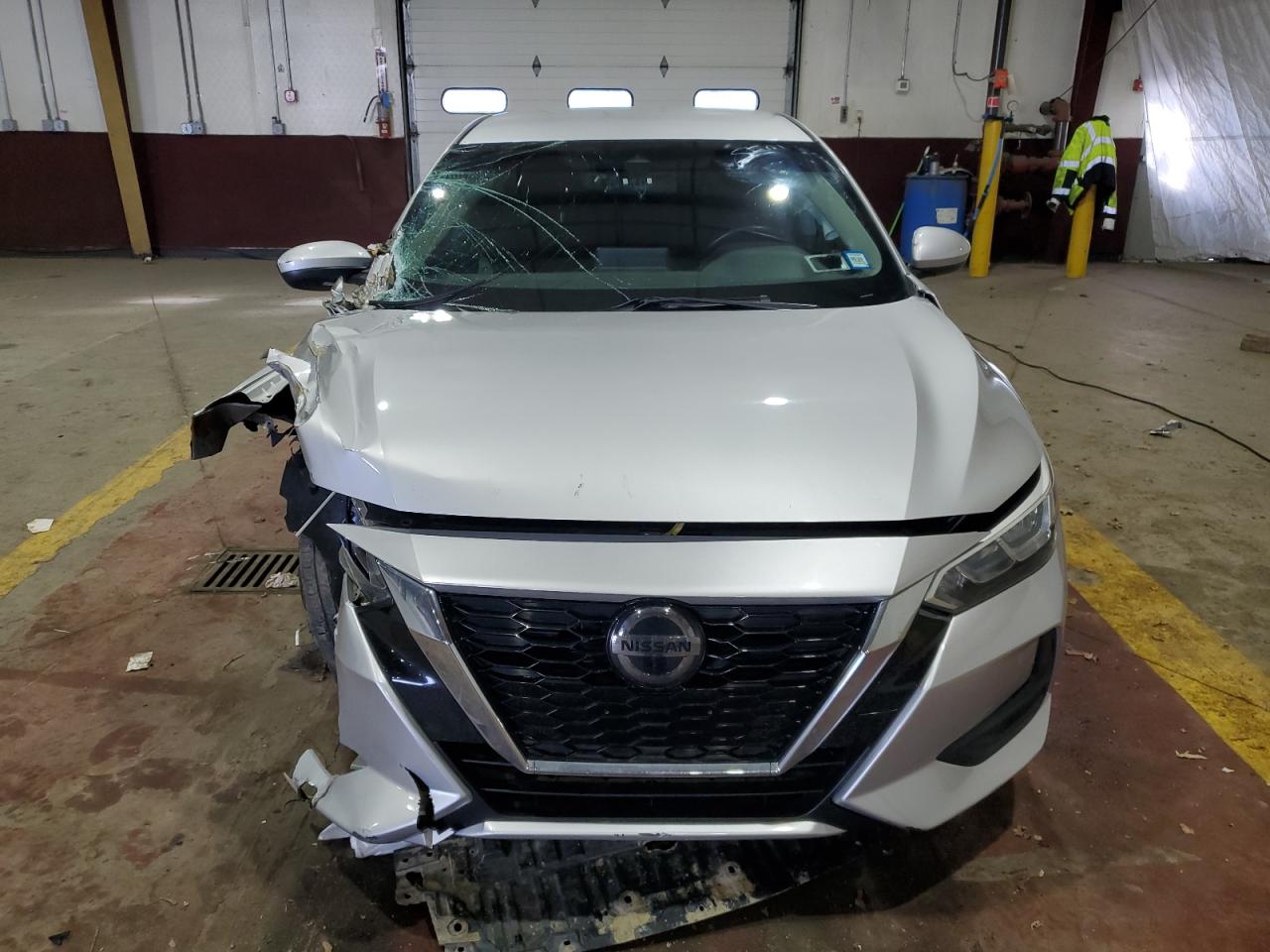 2021 Nissan Sentra VIN 3N1AB8CV9MY222846 Copart auction photo, front end / side damage thumbnail 5