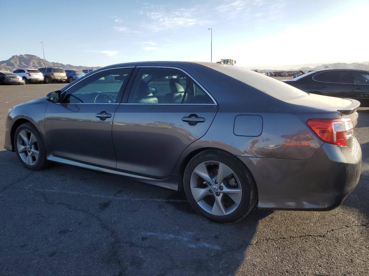 2014 Toyota Camry VIN 4T1BF1FK3EU744709 Copart auction photo, side / rear end damage thumbnail 2
