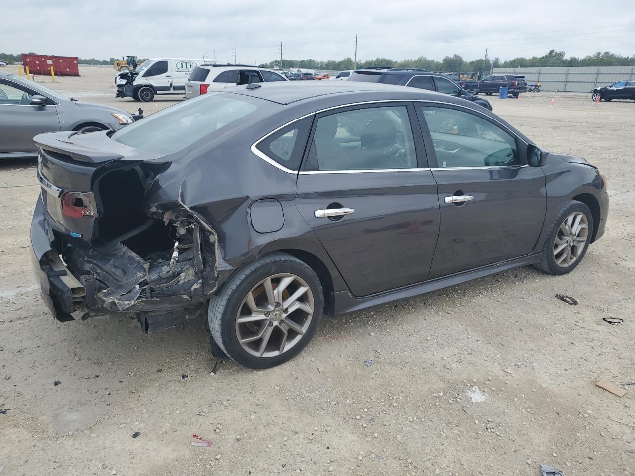 2013 Nissan Sentra VIN 3N1AB7AP9DL663274 Copart auction photo, rear end damage thumbnail 3