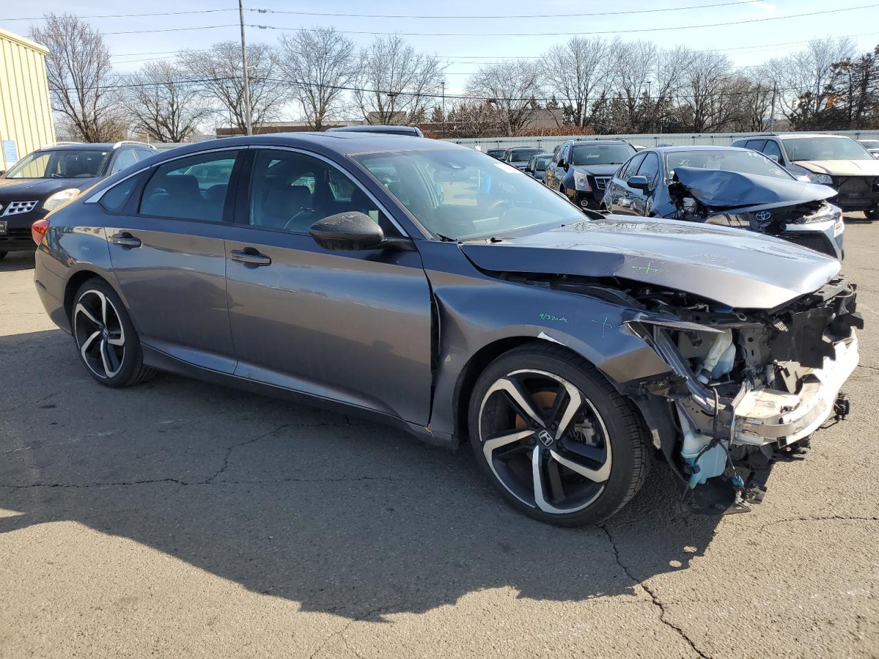 2018 Honda Accord VIN 1HGCV2E36JA013264 Copart auction photo, front end damage thumbnail 4