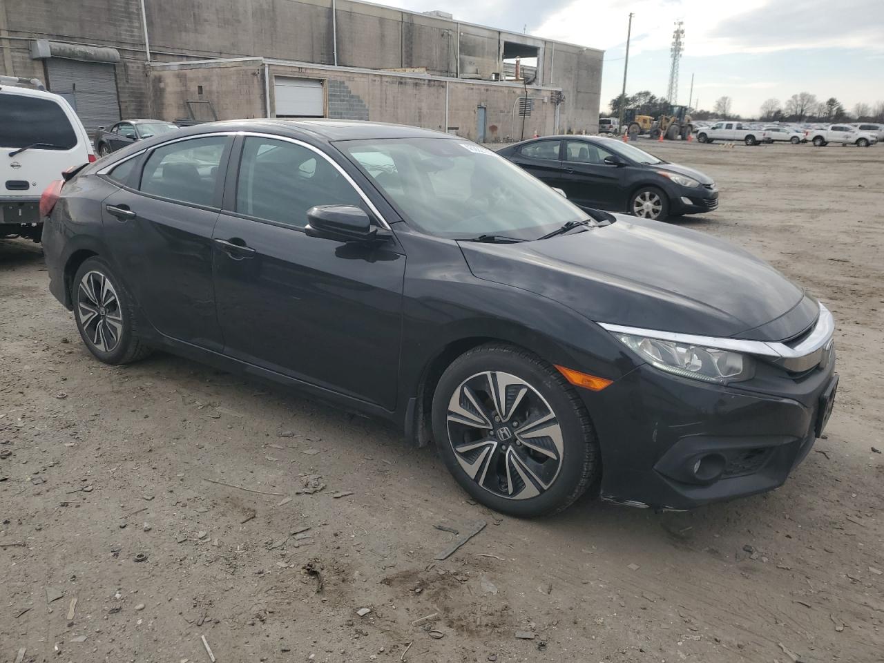 2016 Honda Civic VIN 2HGFC1F43GH640034 Copart auction photo, rear end / minor dent/scratches damage thumbnail 4