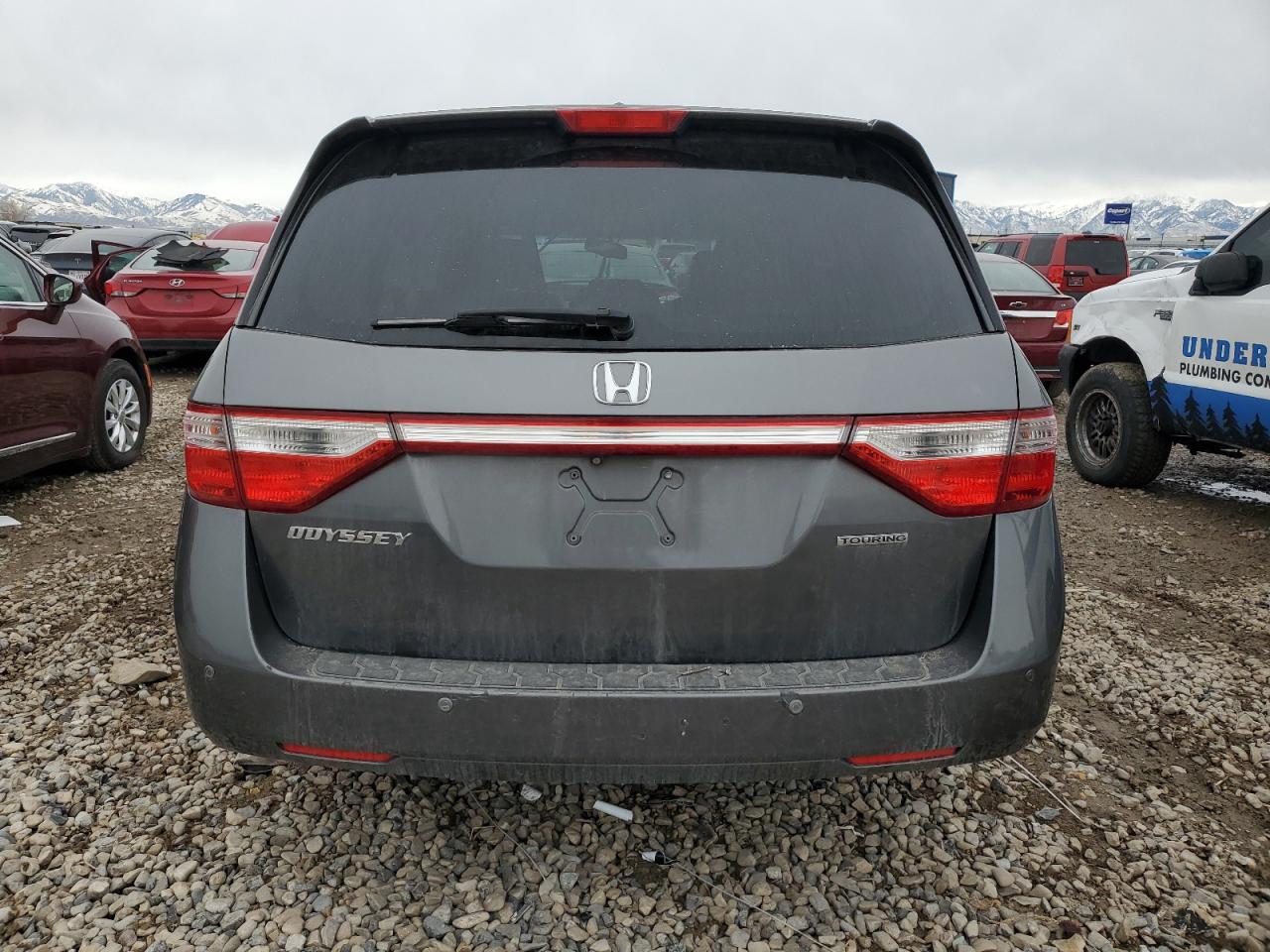 2011 Honda Odyssey VIN 5FNRL5H96BB024712 Copart auction photo, front end / side damage thumbnail 6