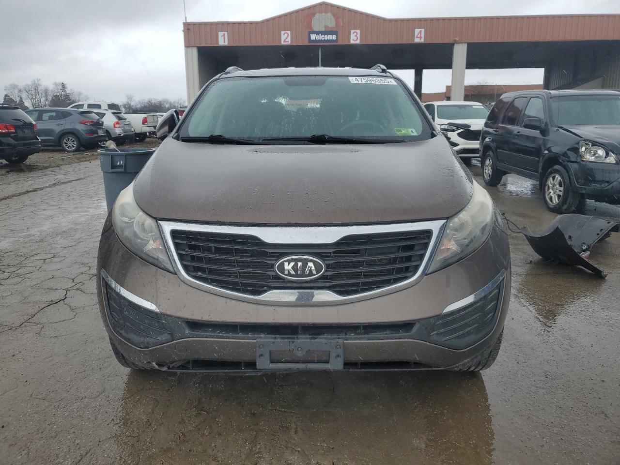 2012 KIA Sportage VIN KNDPBCA23C7221906 Copart auction photo, rear end / side damage thumbnail 5